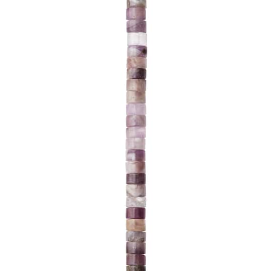 Pink Heishi Amethyst Round Beads by Bead Landing™, 6mm